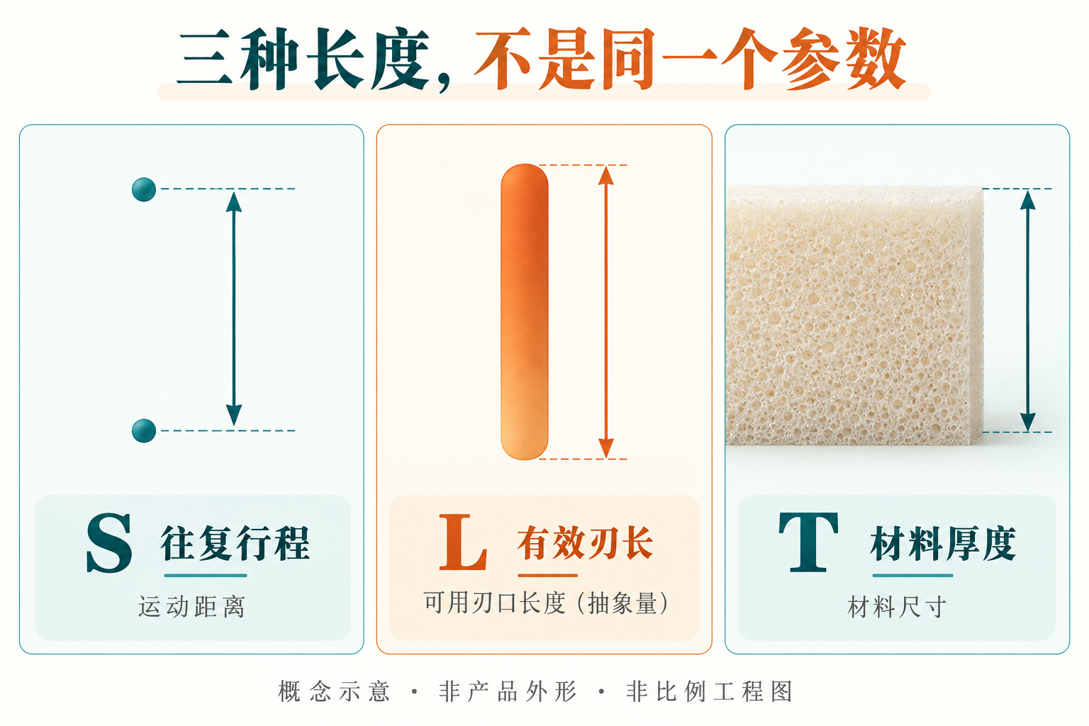 振动刀行程不等于切割厚度：理解3种不同的长度