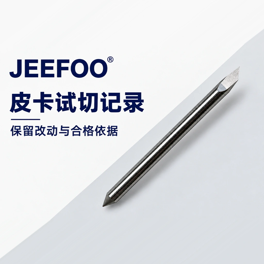 皮卡刻字刀换刀后:4步建立可追溯试切记录